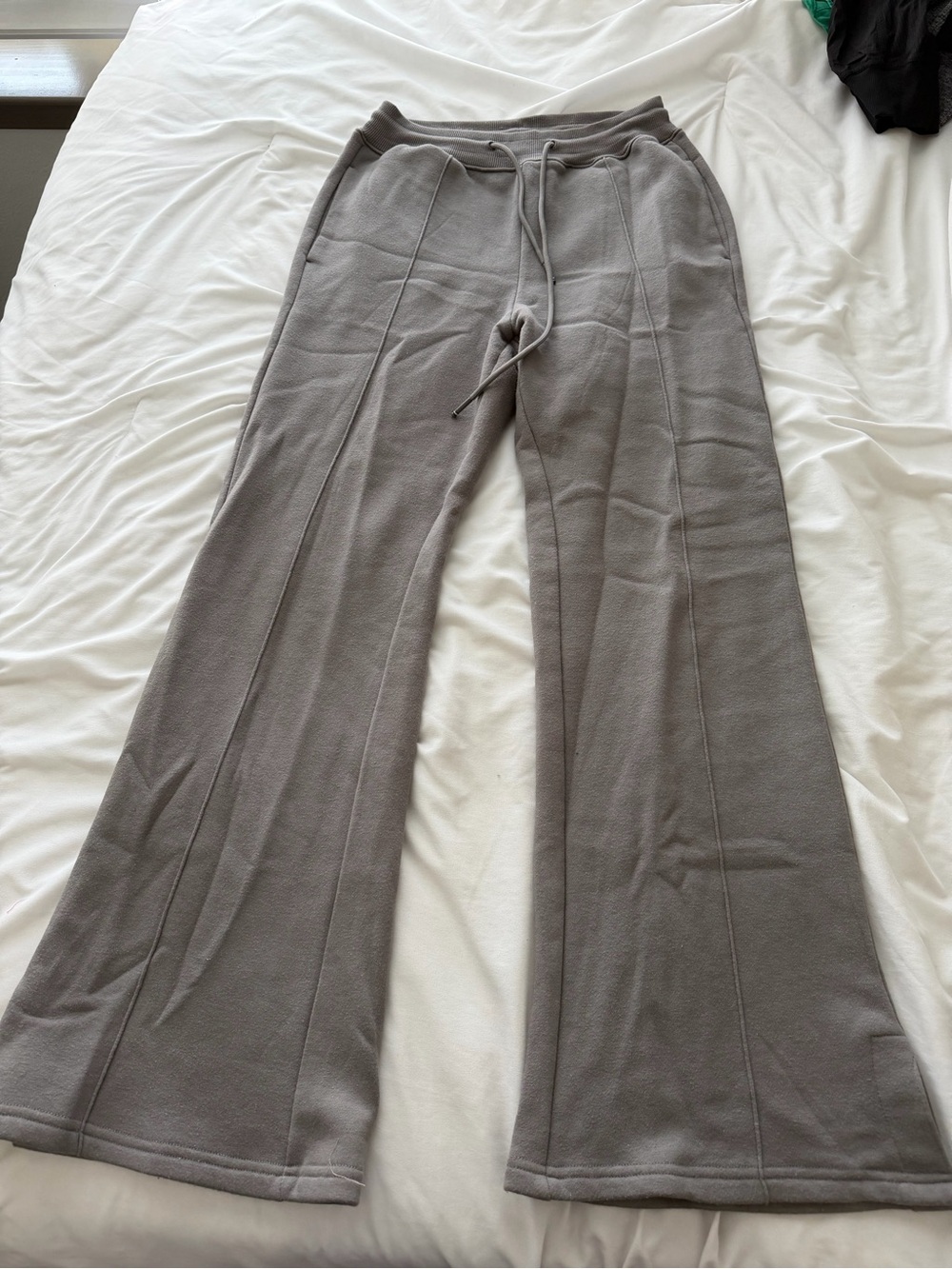 Forever 21 Gray Wide Leg Drawstring Pants